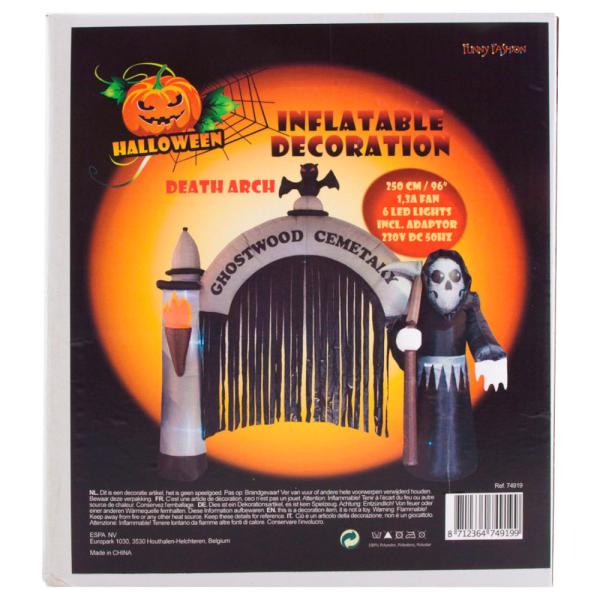 Uppblåsbar Death Arch Halloweendekoration
