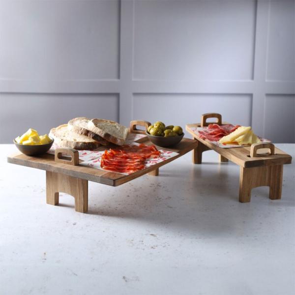 Trä Serveringsbräda Set 2-pack