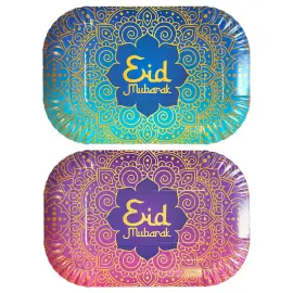 Eid Mubarak Serveringsbrickor 2-pack