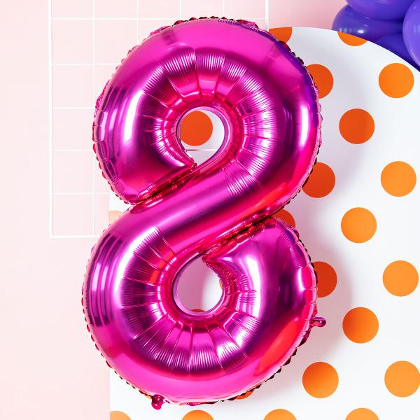 Sifferballong Magenta 86 cm