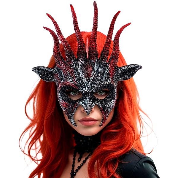 Demonmask med Horn