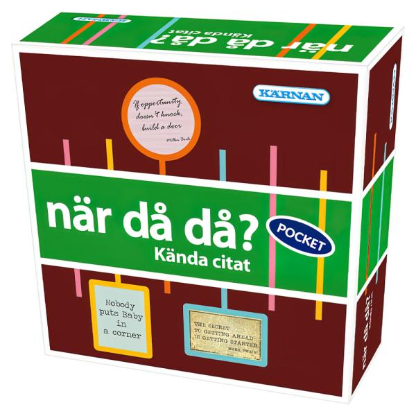 När Då Då? Kända Citat Spel