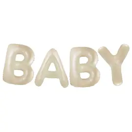 Ballonggirlang Baby Krämfärgad