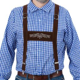 Lederhosen Hängslen Mörkbrun