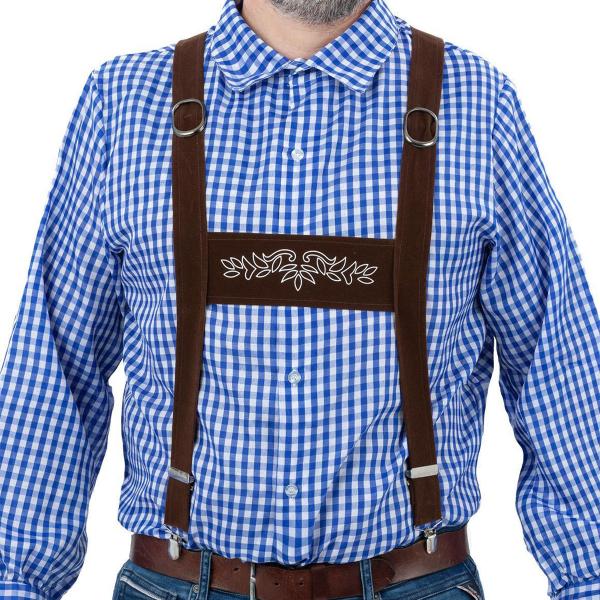 Lederhosen Hängslen Mörkbrun