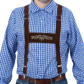 Lederhosen Hängslen Mörkbrun