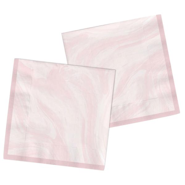 Servetter Marble Pink