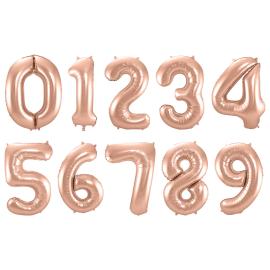 Sifferballong Ros&eacute;guld 86 cm