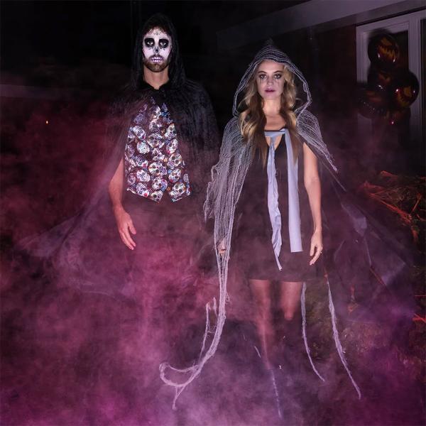 Cape Halloween Grå/Svart