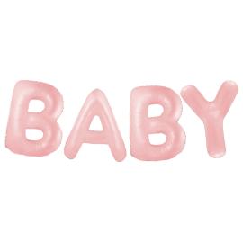 Ballonggirlang Baby Pastellrosa
