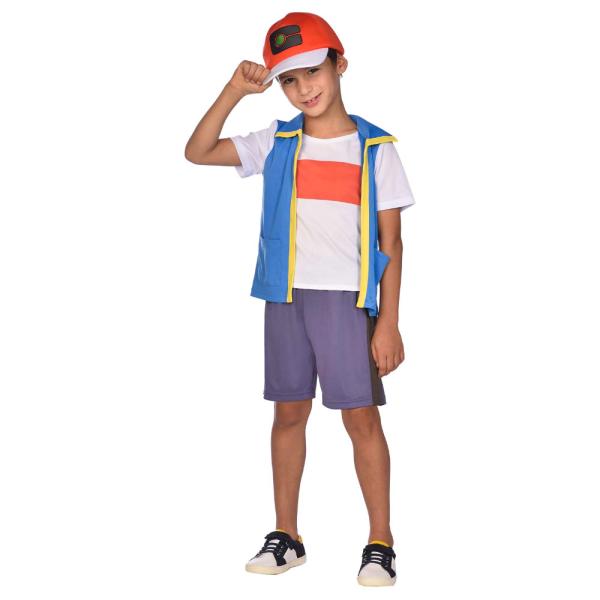 Pokémon Ash Maskeraddräkt Barn