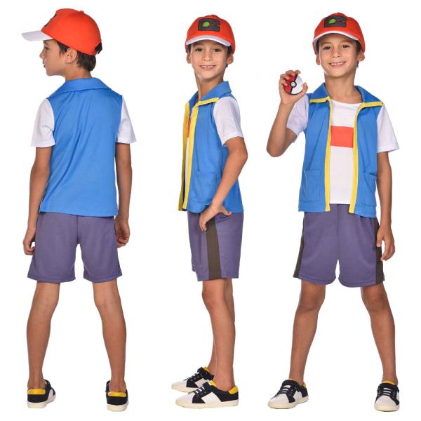 Pokémon Ash Maskeraddräkt Barn