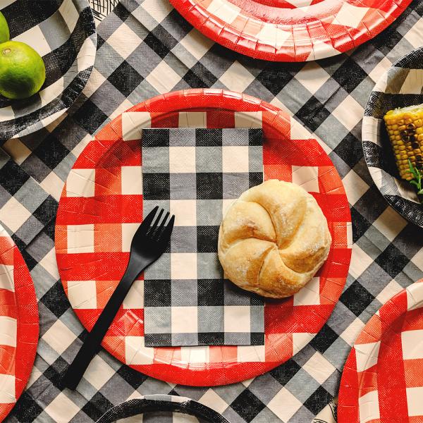 Rutiga Pappersservetter 20-pack