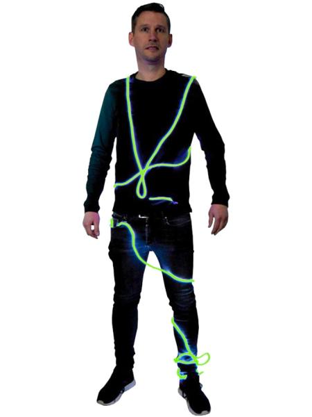 El-Wire Neon Ljusslinga Grön