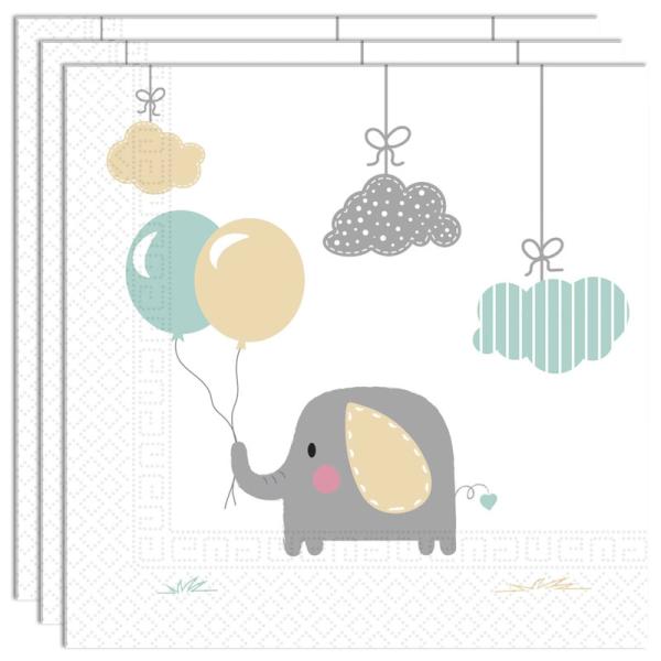 Elefant Baby Servetter