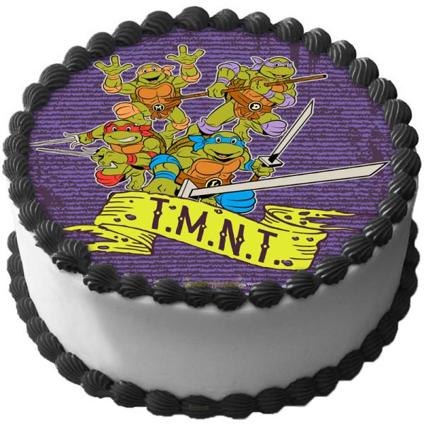 Ninja Turtles Tårtbild Sockerpasta B