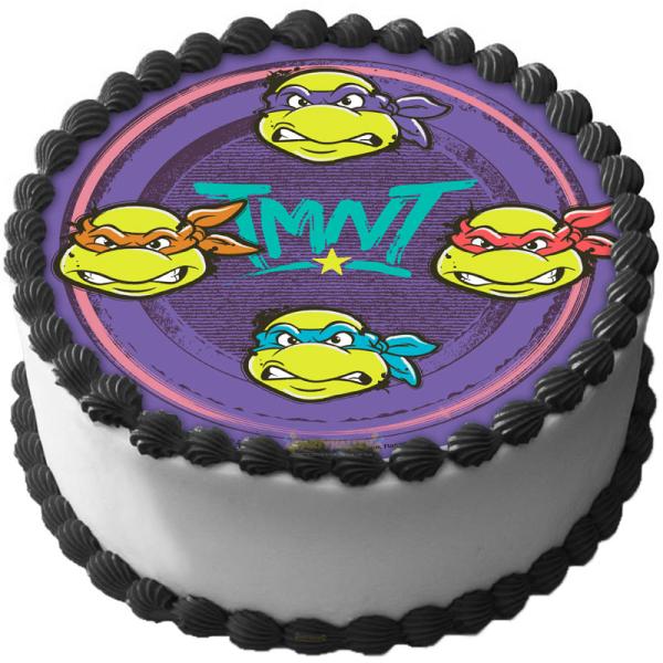 Ninja Turtles Tårtbild Sockerpasta C
