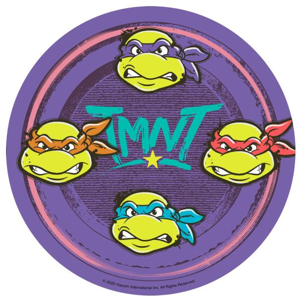 Ninja Turtles Tårtbild Sockerpasta C