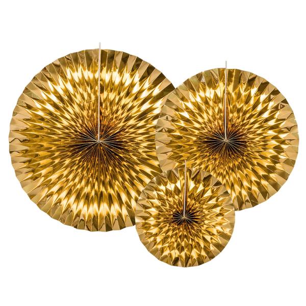 Hängande Dekorationsrosetter Glansig Guld