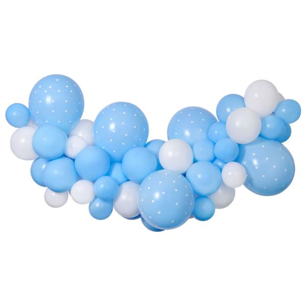 DIY Ballonggirlang Baby Blå
