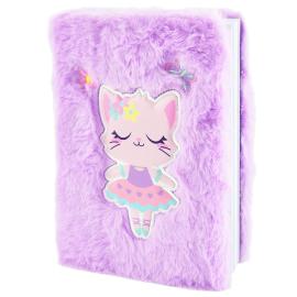 Fluffig Anteckningsbok Ballerinakatt A5