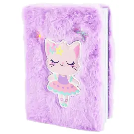 Fluffig Anteckningsbok Ballerinakatt A5