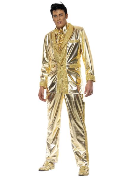 Elvis Maskerad Dräkt i Guld