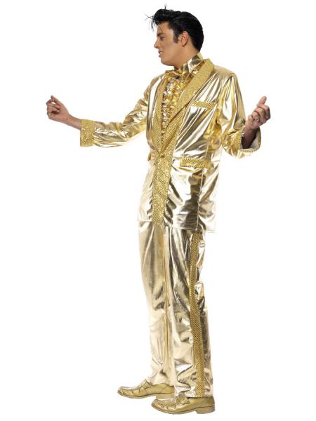 Elvis Maskerad Dräkt i Guld