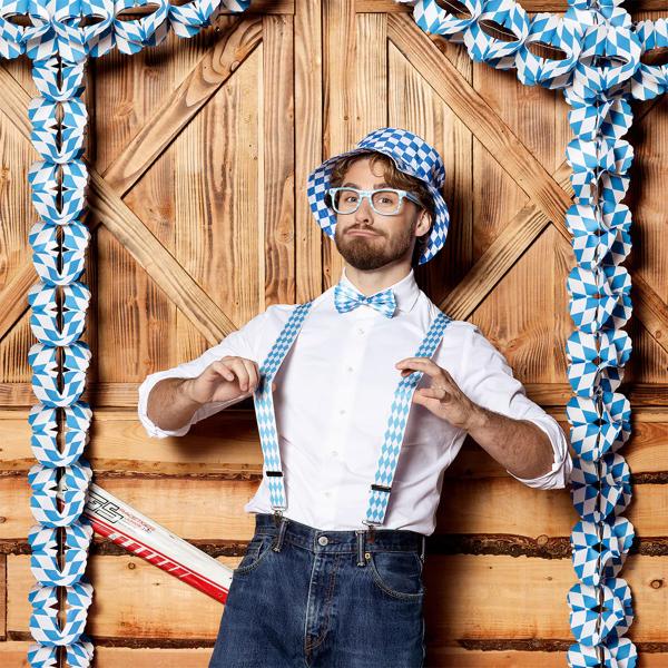 Maskeradset Oktoberfest Blå/Vit