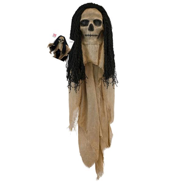 Dödskallemask med Cape & Hår