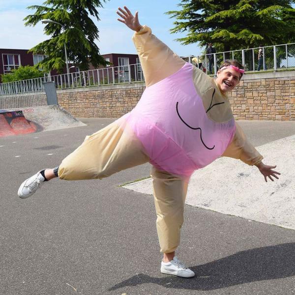 Uppblåsbar Sumodräkt Ballerina