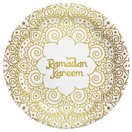 Ramadan Kareem Papperstallrikar 23 cm 8-pack