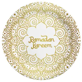 Ramadan Kareem Papperstallrikar 23 cm 8-pack