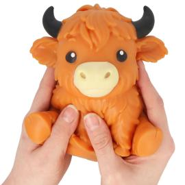 Squeeze Highland Ko Leksak Brun 13 cm