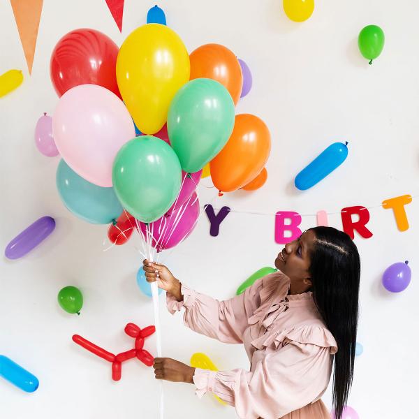 Vattenballonger Färgmix Matt 8 cm