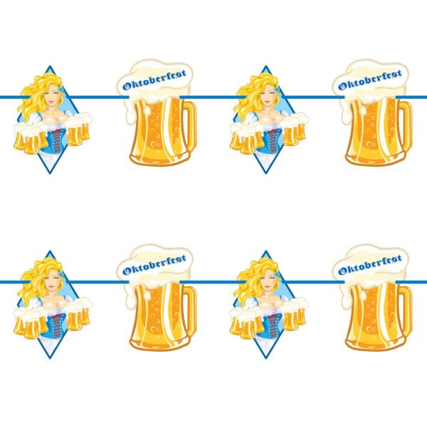 Oktoberfest Girlang Dirndltjej och Ölsejdlar