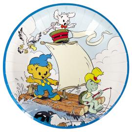 Djupa Papperstallrikar Bamse 8-pack
