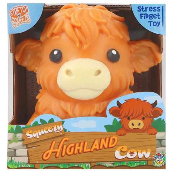 Squeeze Highland Ko Leksak Brun 13 cm