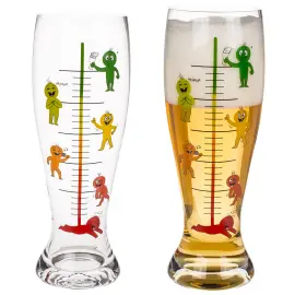 XXL Ölglas Stadier av Drickandet