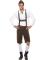 Oktoberfest Lederhosen Dräkt Brun