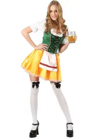 Oktoberfest Öl Klänning Maskeraddräkt Medium