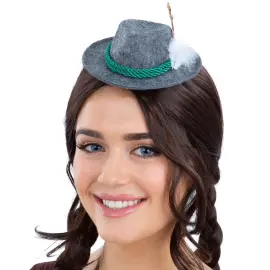 Mini Tyrolerhatt Bayersk Grå