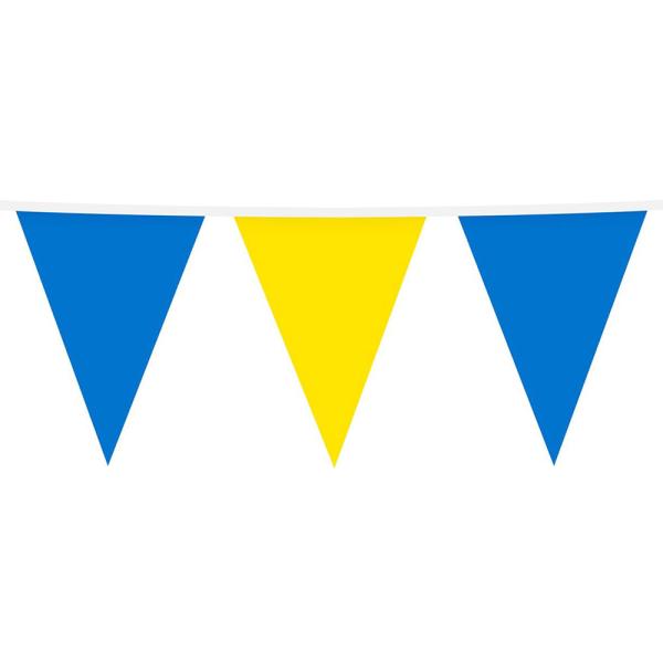 Vimpel Girlang Gul & Blå