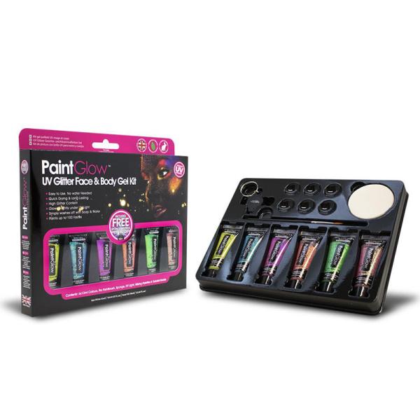 UV Glitter Färg Ansikte och Kropp Kit