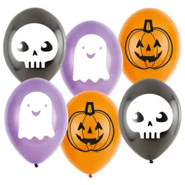 Halloween Latexballonger 6-pack
