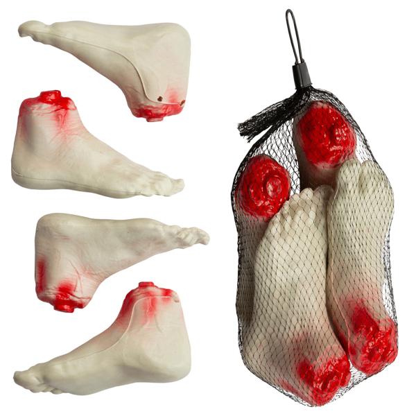 Blodiga Avhuggna Fötter 4-Pack