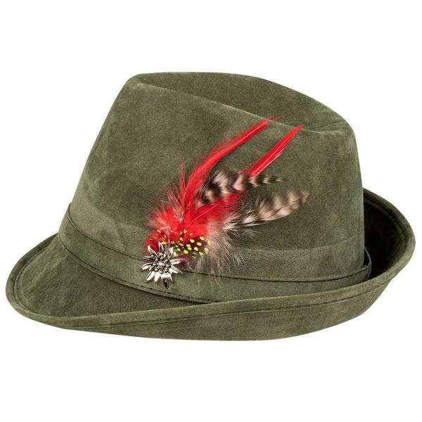 Tyrolerhatt Fjäder Grön
