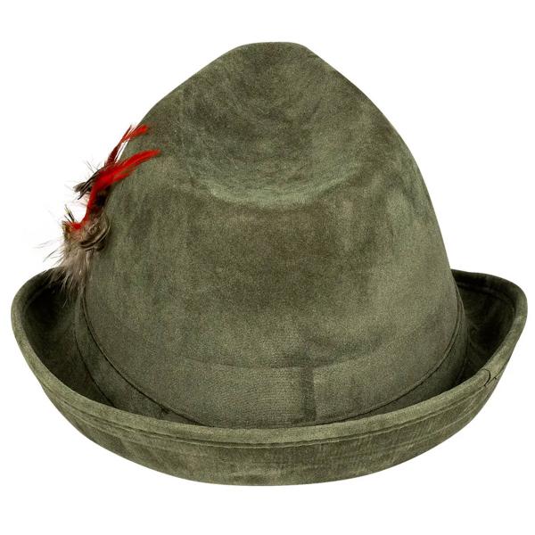 Tyrolerhatt Fjäder Grön