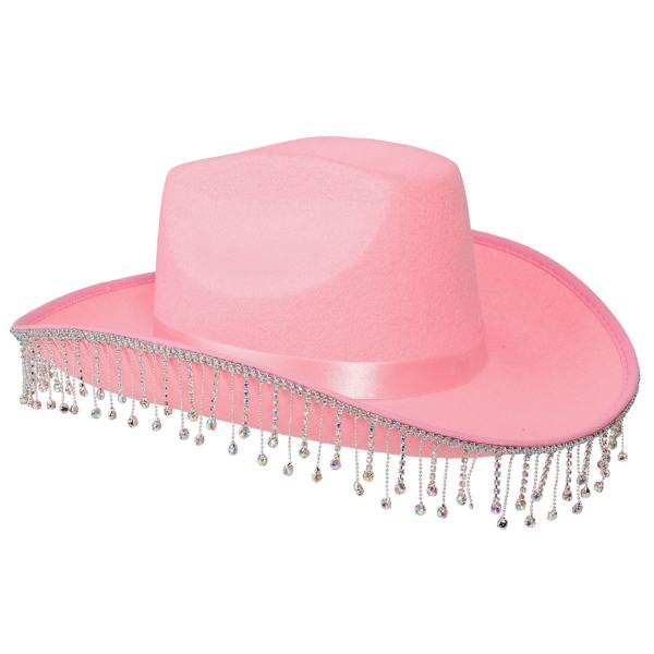 Cowboyhatt Strass Rosa