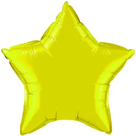 Folieballong Stjärna Gul